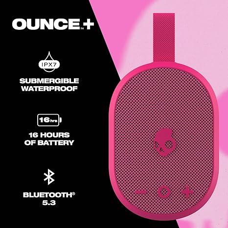 Ounce+ Wireless Bluetooth Speaker - IPX7 Waterproof Mini Portable Speaker with 16 Hour Battery, True Wireless Stereo, and Ballistic Nylon Carry Strap - Image 3